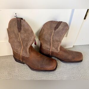 Ariat Two-Tone Brown Cowboy Boots